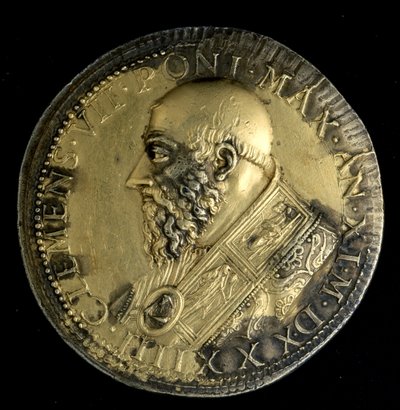 Medailon s portrétem papeže Klimenta VII od Benvenuto Cellini