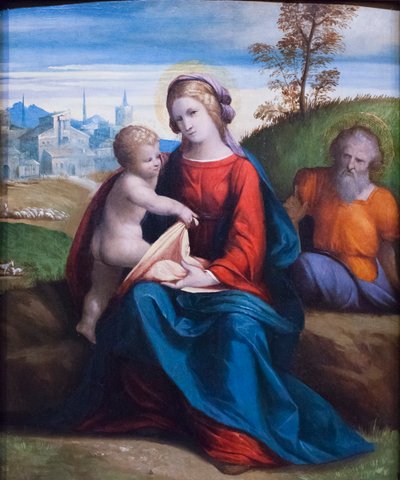 Svatá rodina od Benvenuto Tisi da Garofalo