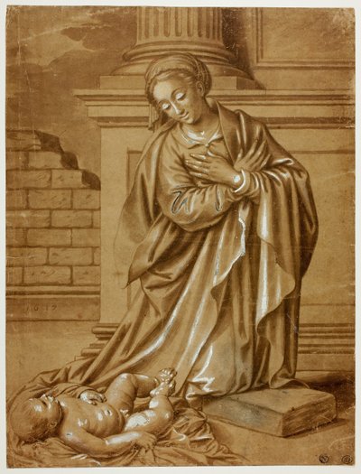 Madonna a dítě od Benvenuto Tisi da Garofalo