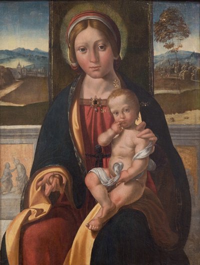 Panna a dítě od Benvenuto Tisi da Garofalo