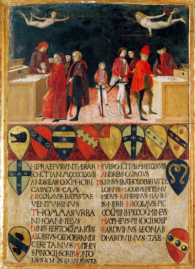 The Council Finances in Times of War and Peace, 1468 (podrobnosti viz 108196) od Benvenuto di Giovanni