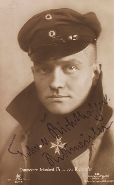 Portrét Manfreda von Richthofena 1892-1918, 1918. od Berlin . Photo studio C. J.