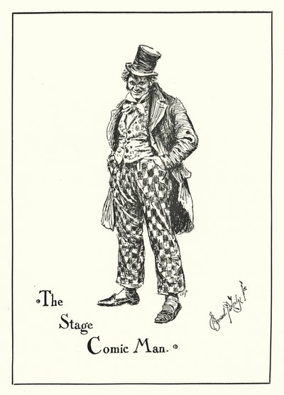 The Stage Comic Man (rytina) od Bernard (after) Partridge