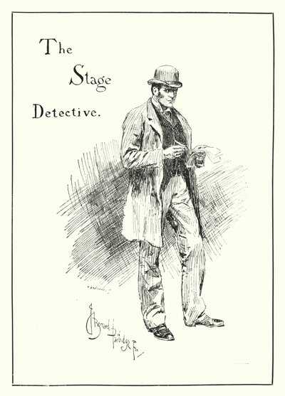 The Stage Detective (rytina) od Bernard (after) Partridge