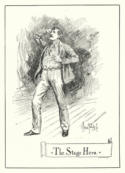 The Stage Hero (rytina) od Bernard (after) Partridge