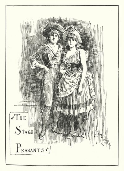 The Stage Peasants (rytina) od Bernard (after) Partridge