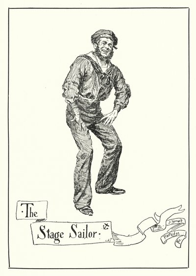 The Stage Sailor (rytina) od Bernard (after) Partridge