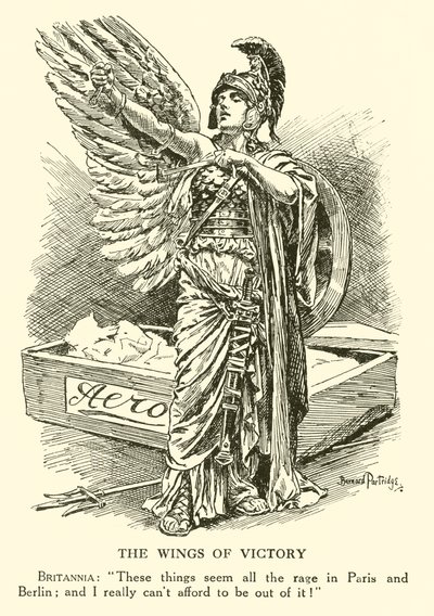 Křídla vítězství (rytina) od Bernard (after) Partridge
