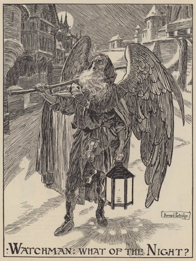 Watchman: What Of The Night? (rytina) od Bernard (after) Partridge