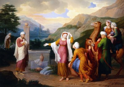 Rebecca u studny, 1824 od Bernard Duvivier