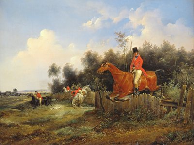 Lovecká scéna od Bernard Edouard Swebach