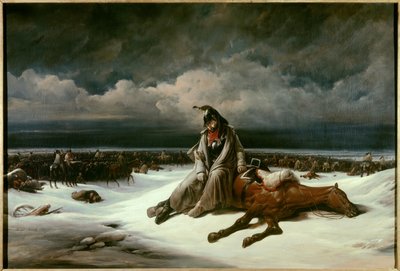 Odchod Ruska (1812). Obraz Bernarda Edouarda Swebacha (1800-1870) od Bernard Edouard Swebach