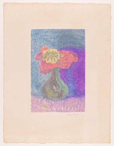 Váza s květinami od Bernard Klene (signed by artist)