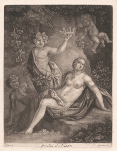 Bacchus a Ariadne od Bernard Lens
