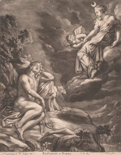 Endymion a Diana od Bernard Lens