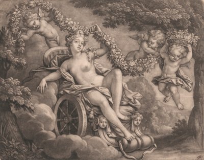 Flora a Putti od Bernard Lens