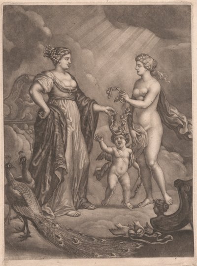 Juno, Venuše a Cupid od Bernard Lens