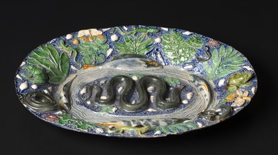 Rustikální talíř, konec 1500s. od Bernard Palissy