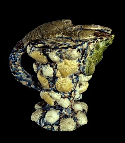 Rustikální akvamarín s keramickým dekorem mušlí. Realizoval Bernard Palissy (1510-1589) 1565 Paříž, Musee du Louvre od Bernard Palissy