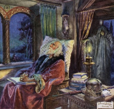 Scéna z rabína Ben Ezry od Roberta Browninga od Bernard Partridge