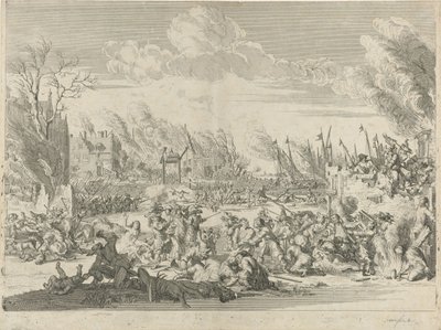 Francouzská zvěrstva v Bodegraven a Zwammerdam, 1672 od Bernard Picart (workshop of)