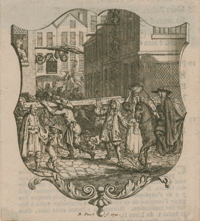 Scéna z Londýna z roku 1720 od Bernard Picart
