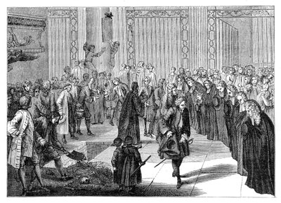 Pohřeb v kostele, 1885. od Bernard Picart