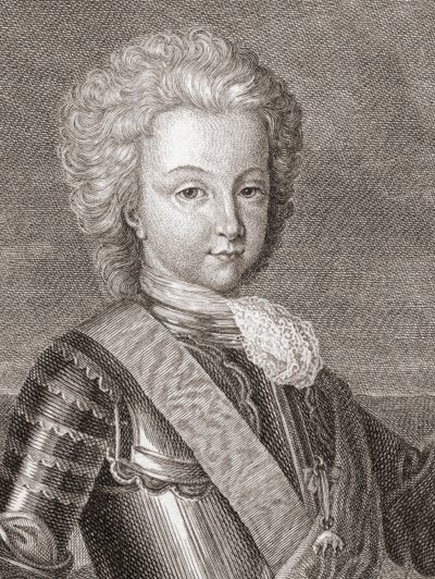 Španělský král Luis I., když princ Asturský. od Bernard Picart