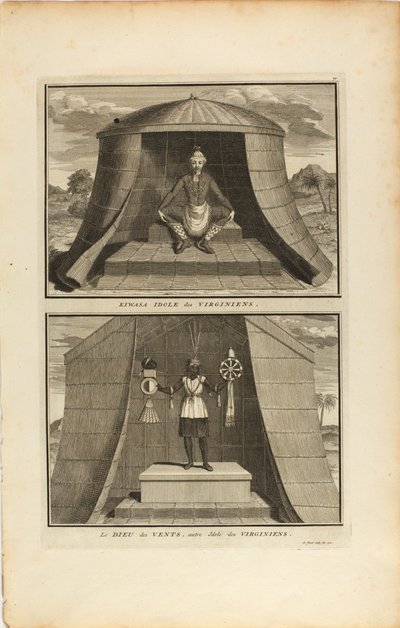 Kuvasa Idole Des Virginiens/Le Dieu Des Vents, Autre Jdote Des Virginiens od Bernard Picart