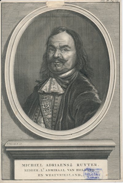 Michiel de Ruyter 1607-1676 Centrum kulturního dědictví Rozet 300 191 d 2 A-51 od Bernard Picart