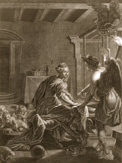 Penelope at Her Loom, 1731 od Bernard Picart