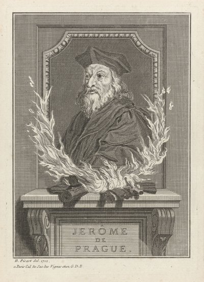 Portrét Jeronýma Pražského, 1712 od Bernard Picart