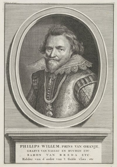 Portrét Philipa Williama, prince z Orange od Bernard Picart