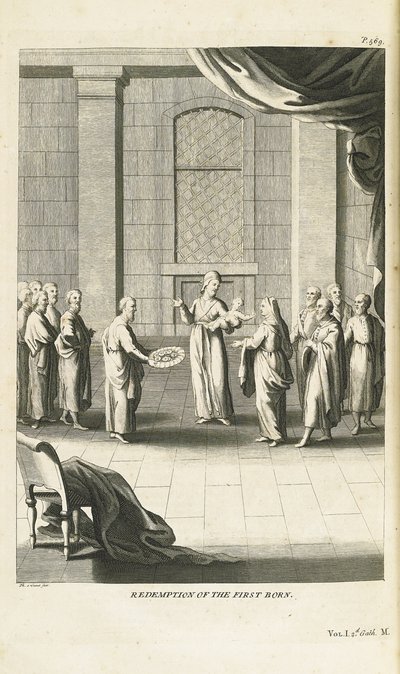 Vykoupení prvorozeného syna, 1735-1739 od Bernard Picart