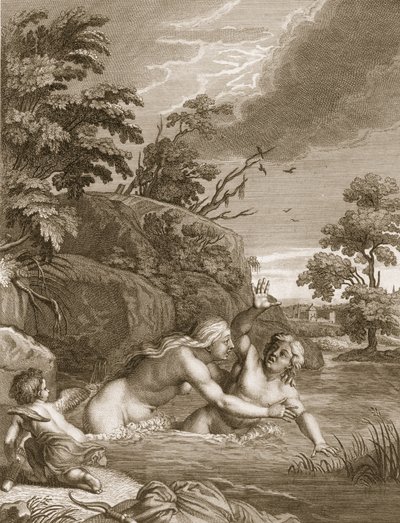 Salmacis a Hemaphroditus spojeni v jednom těle, 1731 od Bernard Picart