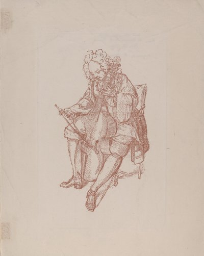 The Bass Viol Player, 1707 od Bernard Picart