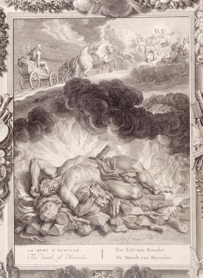 Smrt Herkula, 1731 od Bernard Picart
