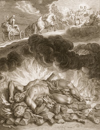 Smrt Herkula, 1731 od Bernard Picart