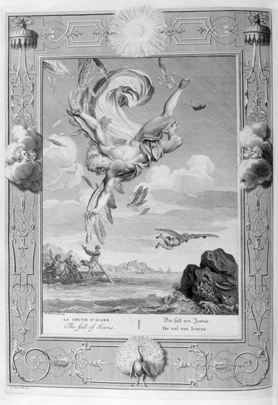 Ikarův pád, 1733 od Bernard Picart