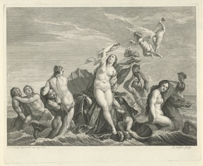 Triomf van Galatea od Bernard Picart