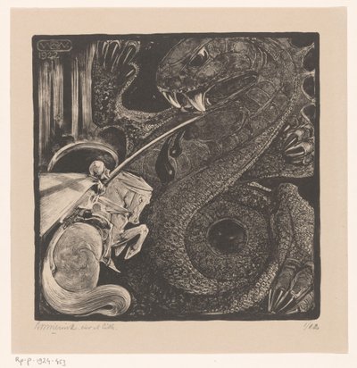 St. Joris (původní název) od Bernard Willem Wierink (signed by artist)
