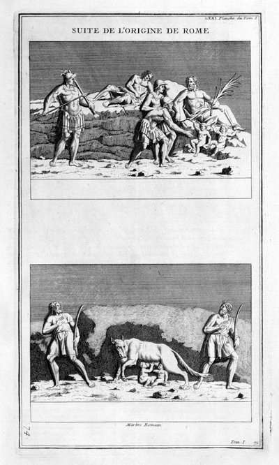 Vznik Říma, 1757 od Bernard de Montfaucon