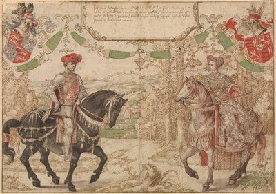 Hrabě Jan Johann IV. z Nassau a jeho manželka Maria, hraběnka z Loonu a Heinsbergu, asi 1530 od Bernard van Orley