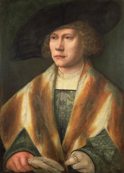 Portrét mladého muže, možná autoportrét, cca 1520 (panel) od Bernard van Orley