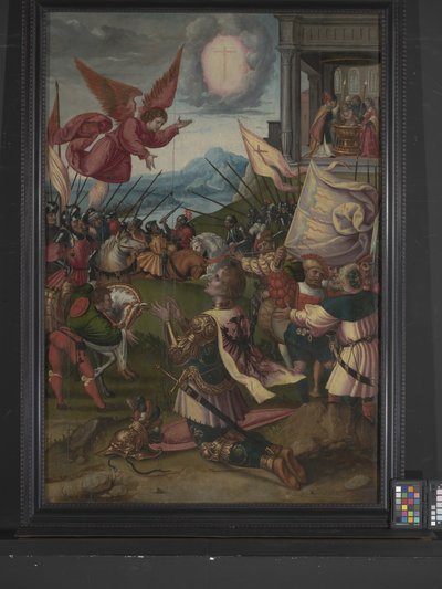 Konverze Konstantina (olej na dřevě) od Bernard van Orley