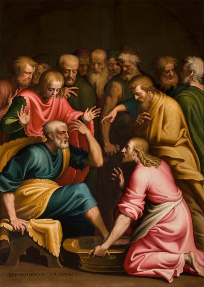 Mytí nohou od Bernardino Campi