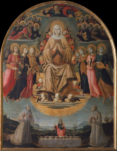 Nanebevzetí Panny Marie (malba na dřevě) od Bernardino Fungai