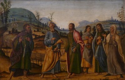 Francouzština: Saint Clément se shledal se svou rodinou od Bernardino Fungai