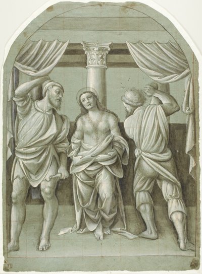 Bičování svaté Kateřiny od Bernardino Lanino