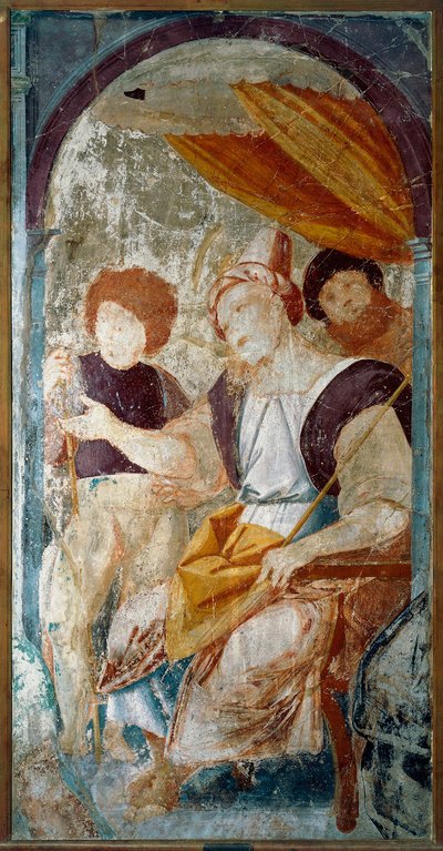 Itálie, Varallo, obrazový fragment Bičování od Bernardino Lanino